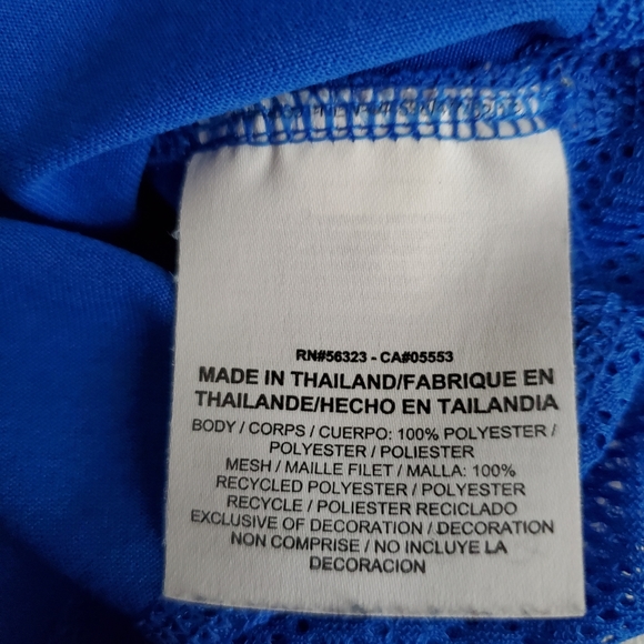 Nike Blue Asymmetrical Racerback Tank Top Size XS - Picture 9 of 9